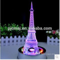 Modelo hermoso cristalino claro de la torre Eiffel, estatuilla de la toalla de Eiffel para los recuerdos del cumpleaños, regalos del viaje